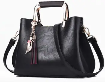 

Fashion PU Leather Tassel Shoulder Bag Large Leather Tote Handbag Hobo Crossbody Bag