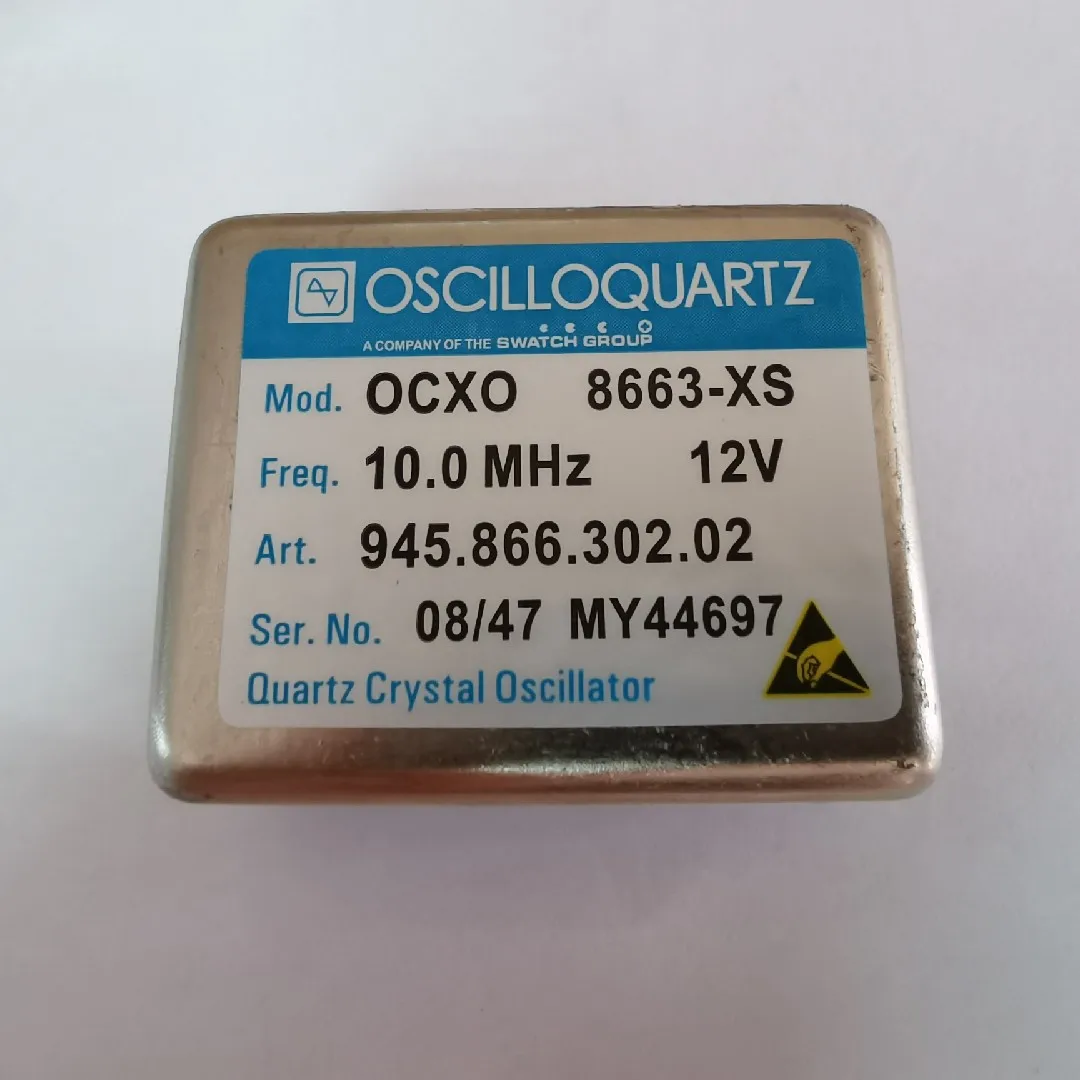 Used OCXO 8663-XS 10MHz Constant Temperature Crystal Oscillator 12V Sine Wave