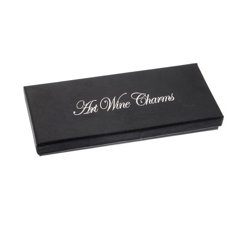 

Charming 1PC Black Collection Wine Bottle Charms Gift Boxes Display 18x8x2cm