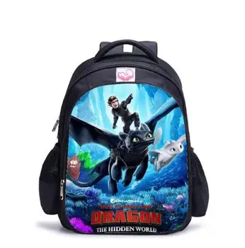 

16 Inch Catoon How to Train Your Dragon 3 Children School Bags Orthopedic Backpack Kids School Boys Girls Mochila Infantil Bags