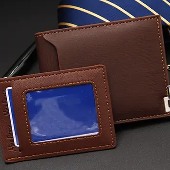

Men Leather Brand Luxury Wallet Short Slim Male Purses Money Clip Credit Card Dollar Price Portomonee Carteria