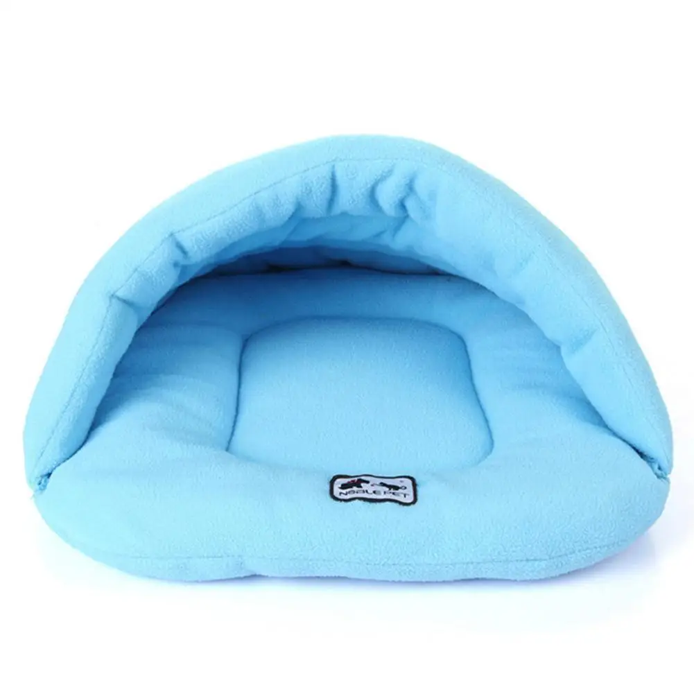 Sky blue Kuulee теплое гнездо Полярный спальный мешок из флиса для большой средний домашний Кот, кролик собака - Цвет: Sky blue