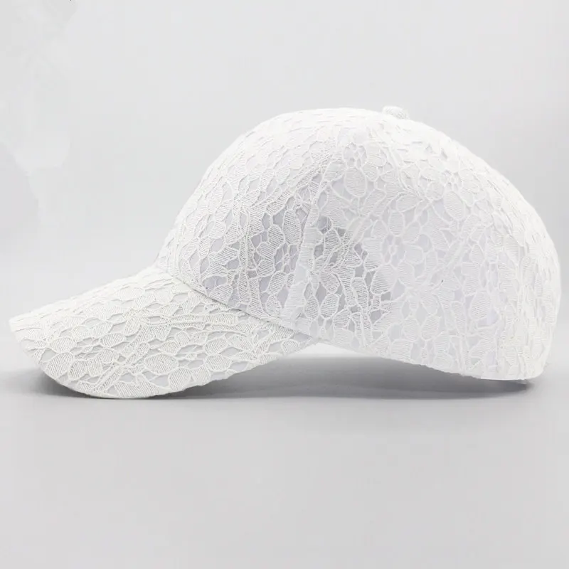 Женская летняя кепка-бейсболка кружевная тонкая бейсболка Snapback бейсболка s для женщин Спорт на открытом воздухе береты-кепки женская шапка