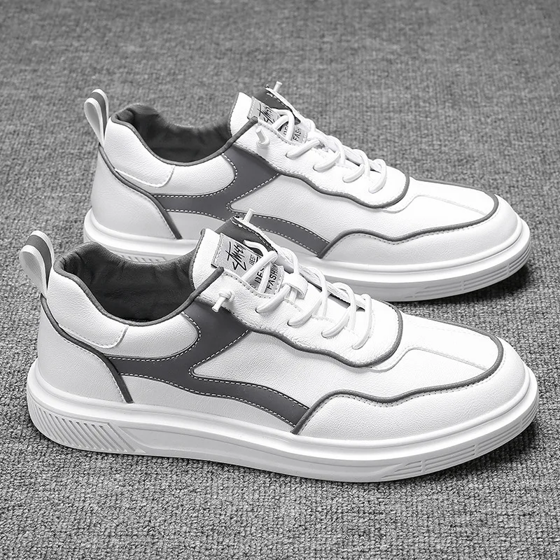 

White Shoes Men's Ozhouzhan New Style 2020 Korean-style Spring Versatile Four Seasons Douyin Deft Online Celebrity Athletic Shoe