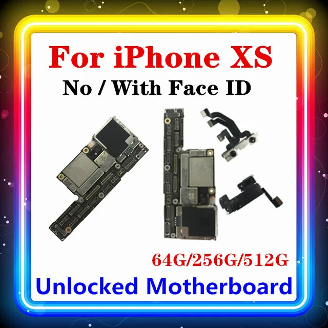 Для IPhone XS материнская плата с/без Face ID Логическая для с системой чипов