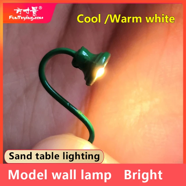 5 Pcs Ho Scale Classic Wall Mount Gooseneck Lamps/street Lamp Model Making Railroad Park Lamps/train/railroad Layout 2