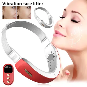 

Infrared Hot Compress V-Shape Slimming Facial Massager Electric Vibration LED Photon Therapy Face Lifting Contour Beauty Machine