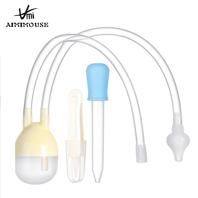 

Multifunction Newborn Baby Safety Nose Cleaner Kids Baby Vacuum Suction Nasal Aspirator Set Infants Dropper Feeder for Baby Care