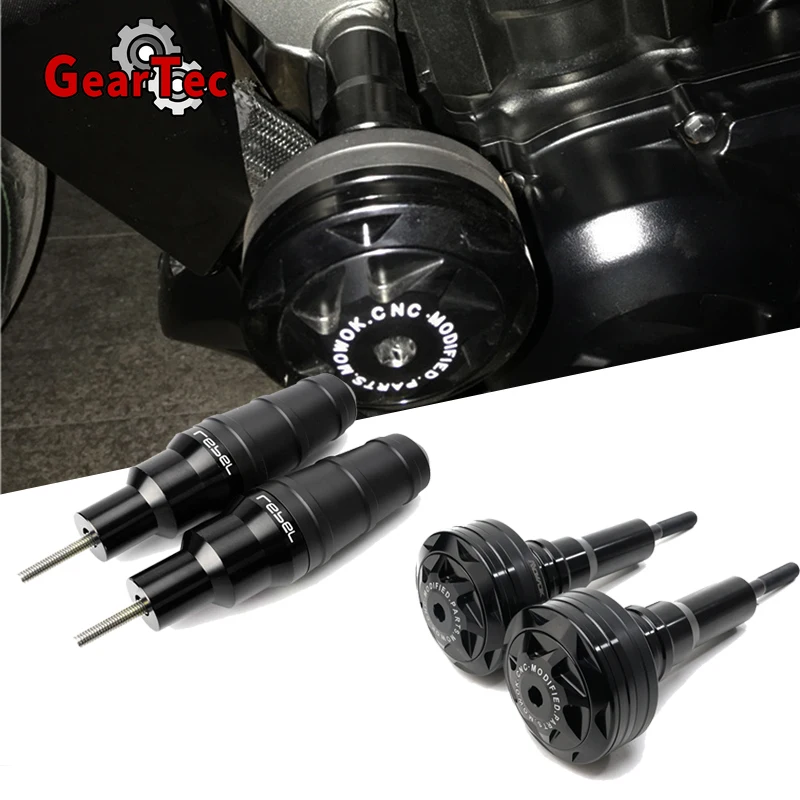 

For Honda Rebel 500 2017-2020 Motorcycle Accessories High Quality CNC Frame Sliders Falling Protection Guard Crash Protector