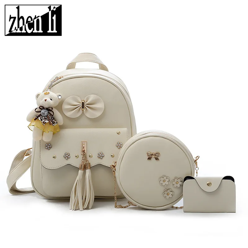 

New Style Girl'S Kit Bag Candy-Colored Japanese Style WOMEN'S Backpack WOMEN'S Bag