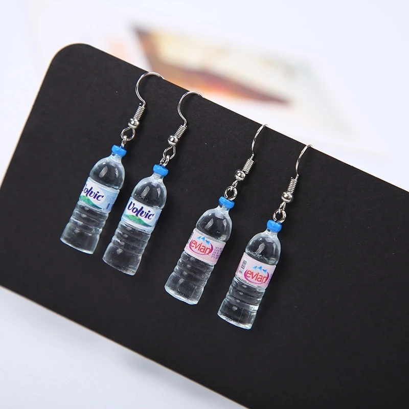 Fashion Spring Water Bottle Pendant Dangle Earrings For Women Jewelry Accessories Holiday Party Gift Creative | Украшения и