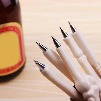 

1pcs 0.7mm Novelty Bone Shape Ballpoint Pen Blue Ink Stationery Supplies Children Gift Pen Shape Office Bone School Student U4N0