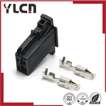 

High quality 2 Pin Automotive black female electric auto wring connector plug