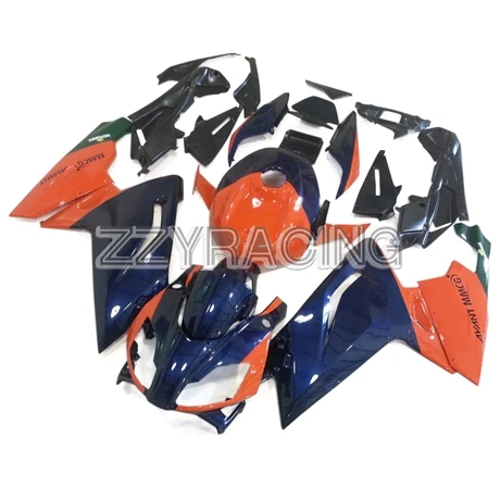 As Picture Shown Полные Обтекатели для Aprilia RS125 2006-2011 RS125 06 07 08 09 10 11 ABS пластик Кузов мотоцикла темно-синий оранжевый - Цвет: As Picture Shown