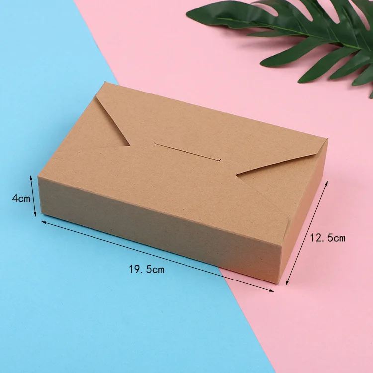 5/10pcs Kraft Paper Gift Box Red/White Candy Chocolate Packing Boxes DIY Handmade Cake Case Wedding Christmas Party Gift Package