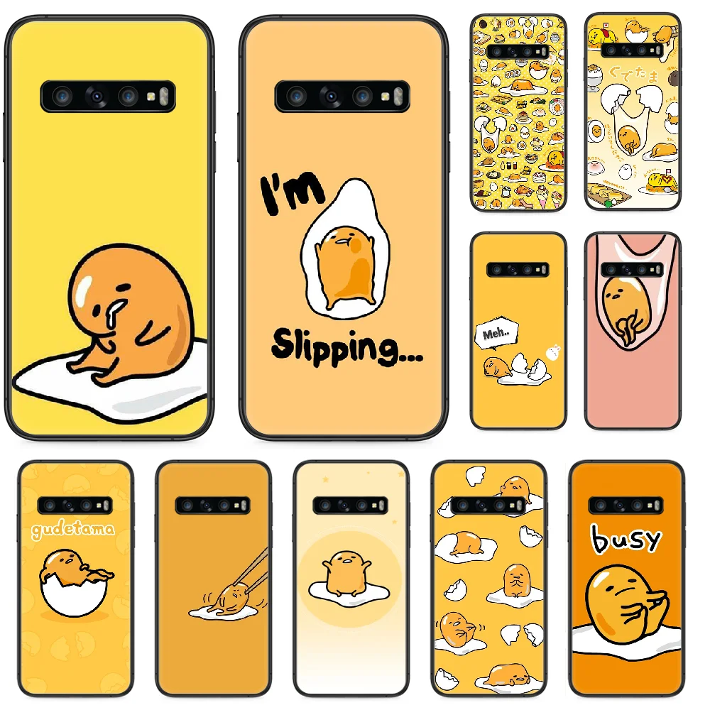 Gudetama ленивые яйца яичный желток телефонный чехол для Samsung Galaxy S 10 20 3 4 5 6 7 8 9 Plus E Lite