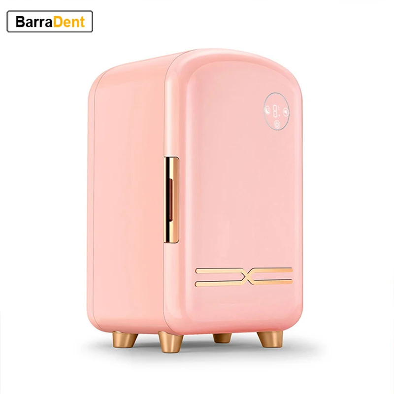 Household Mini Fridge 12L Professional Beauty Makeup Refrigerator Cooler Warmer Portable Makeup Skincare Cosmetics Fridge