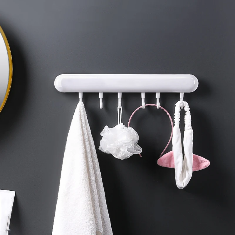 

Back Door Hook Strong Viscose Load-bearing Wall Wall Clothes Hat Seamless Hook Stick Hook Free Punch bathroom Rack