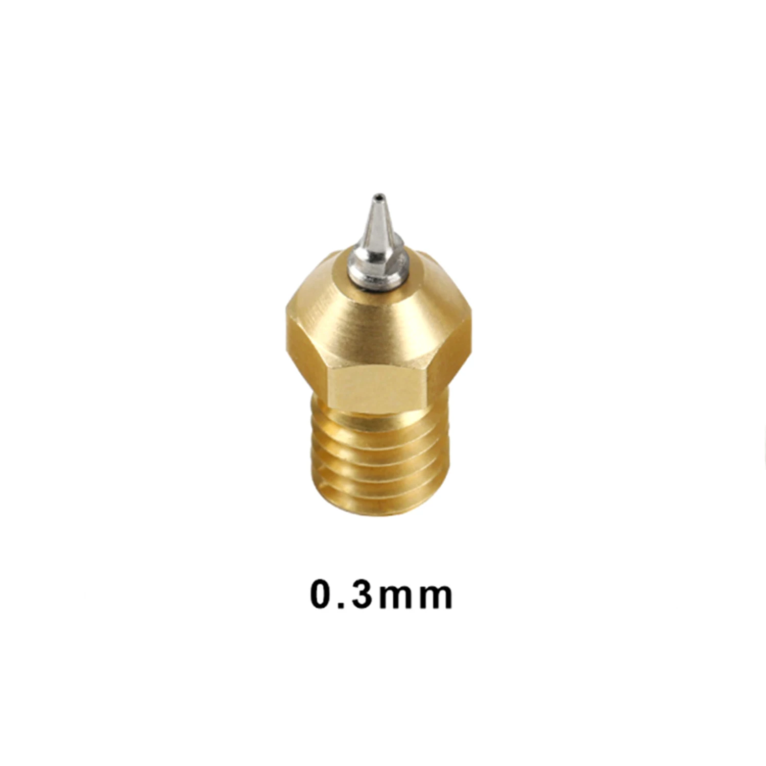 Детали для 3d принтера M6, латунный адаптер с резьбой, наконечник 0,4 мм 0,5 мм, печатающая головка, совместимая с V5 V6 Hotend 1,75