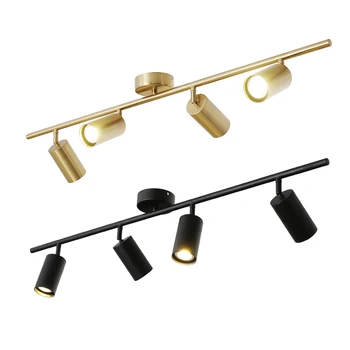 

Surface ceiling LED 3 Spotlight living room Gold Track light Lamps moving head spot Modern Bedside Wall mounted light fixture 7W