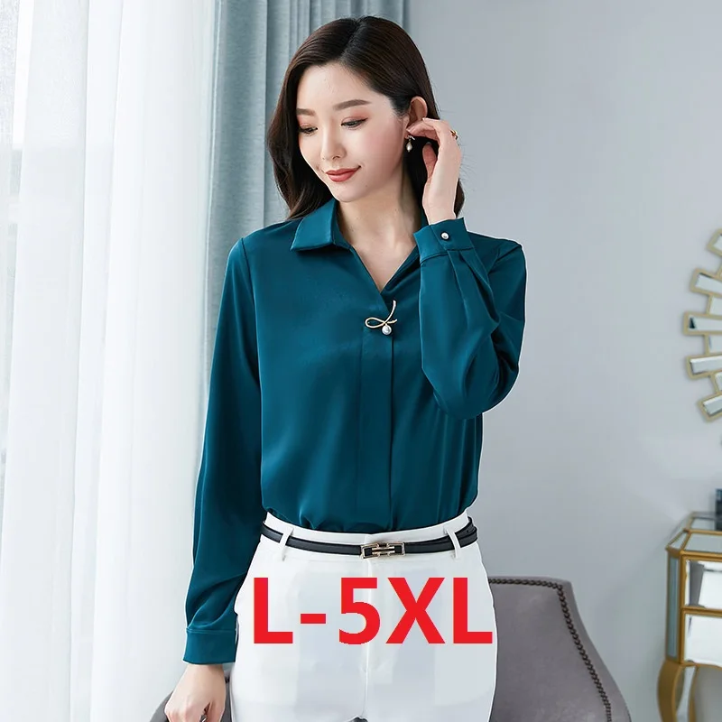 5xl-plus-camicetta-da-donna-di-grandi-dimensioni-stile-estivo-top-nuova-camicia-per-il-tempo-libero-camicette-da-donna-bianco-nero-sciolto-manica-lunga-spedizione-gratuita