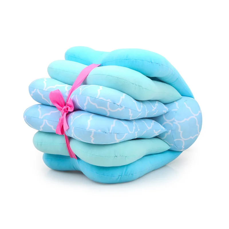 Новинка, многофункциональная подушка для кормления грудного вскармливания, регулируемая подушка для кормления младенцев, детские постельные принадлежности, аксессуары - Цвет: Blue
