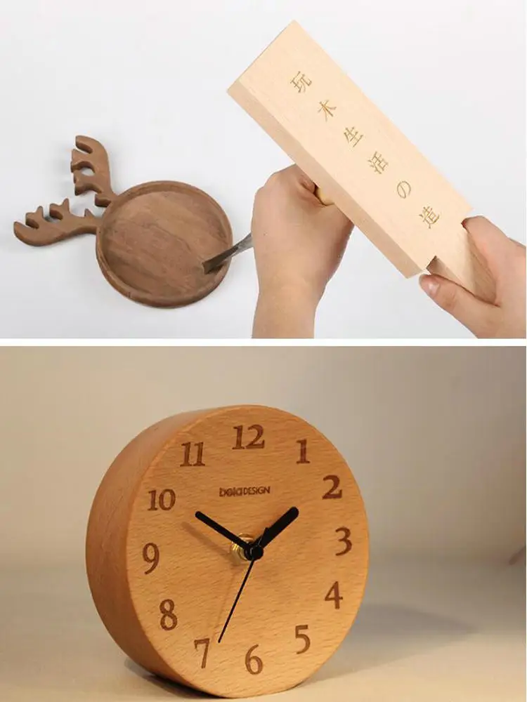  DIY Wood Spoon Tray Carving Material Beech Wood Timber Log Rare Wood Block Wood Lumber Custom Made  0.62CM Thickness  (5)