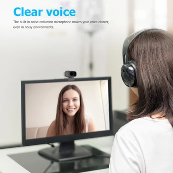 

720P HD USB Web Camera with Microphone Computer Webcam for Windows 10 8 7
