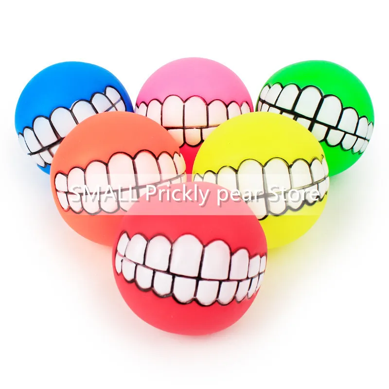 

3 PCS Funny Pets Dog Cat Ball Toys Chew Sound Squeaky Toys Puppy Ball Toys