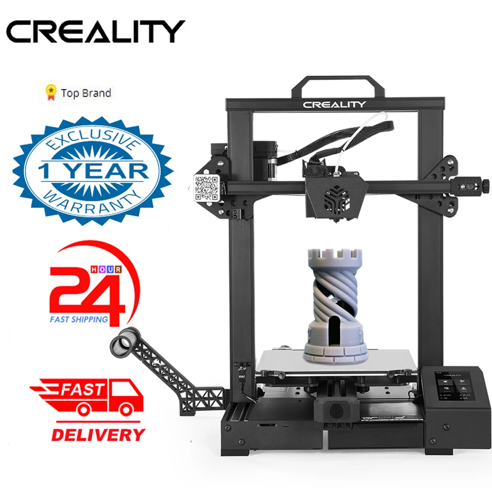 CREALITY 3D-принтеры CR-6 SE принтер с 32 бит бесшумный материнская плата