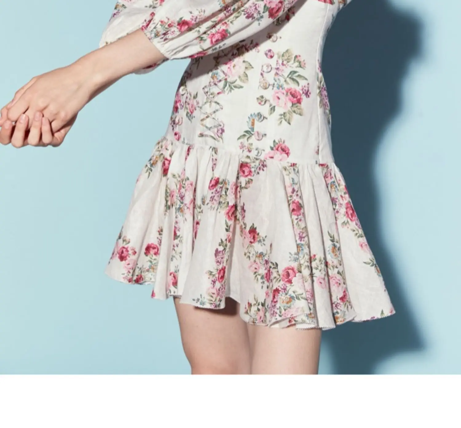 EASYSMALL Zimmer, женское платье, модное, стиль кантри, свежее, высокое качество, Vestidos, вечерние, с завышенной талией, бандажные, короткие платья