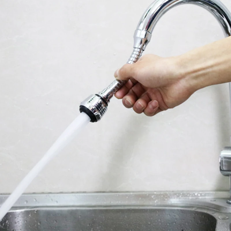 360 Degree Adjustment Kitchen Faucet Extension Tube Bathroom Extension Water Tap Water Filter Foam Kitchen Faucet Accessories 3
