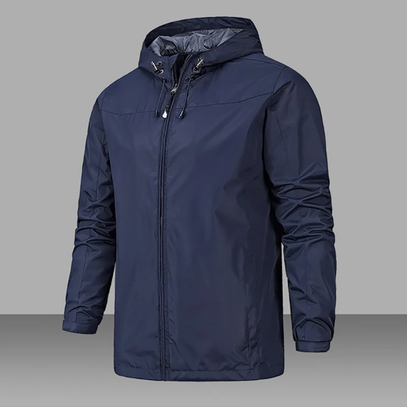 

Autumn and Winter Men Jackets Windproof Youth Male Silm Hooded Coats Solid Casual Outerwear Korean M-3XL Streetwear Fashion Cool