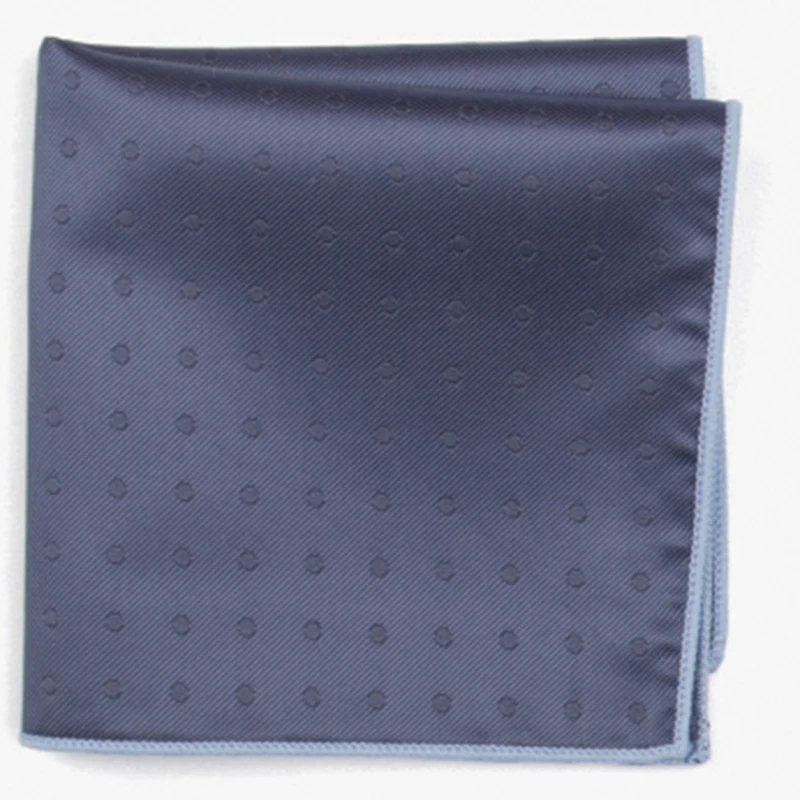  dark blue subtle fashion patterned pocket square with patterns handkerchief
