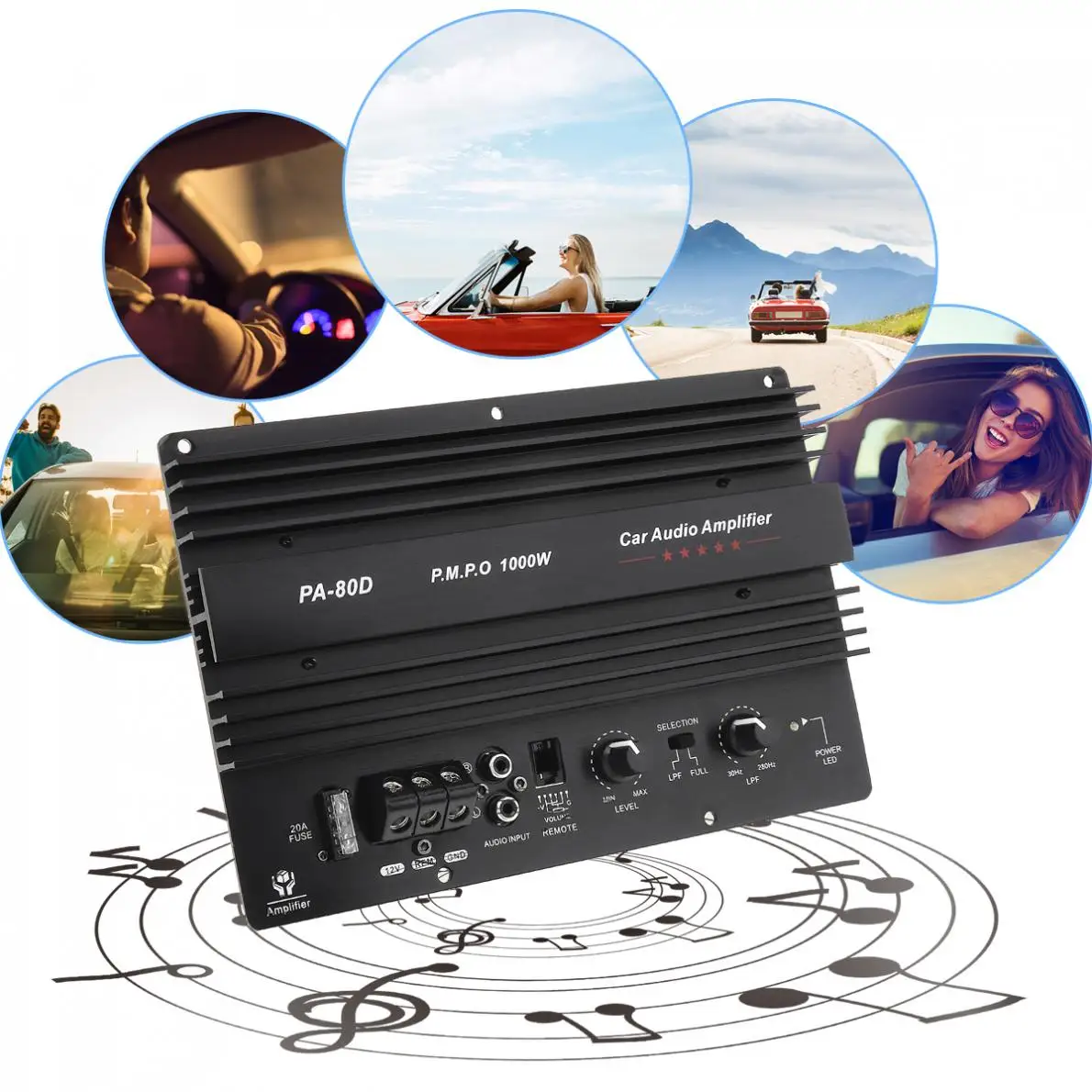 Car Subwoofer 12V 1000W Universal Sound Amplifier Board