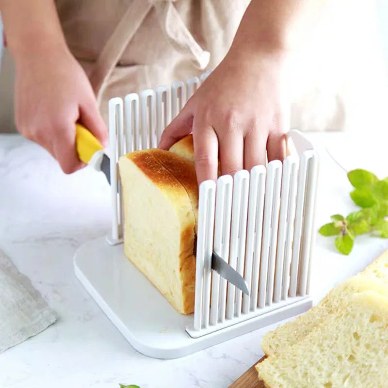 Adjustable Toast Bread Slicer Cake Bread Sandwich Cutter Slicer Rack Cutting Guide Slicing Tool