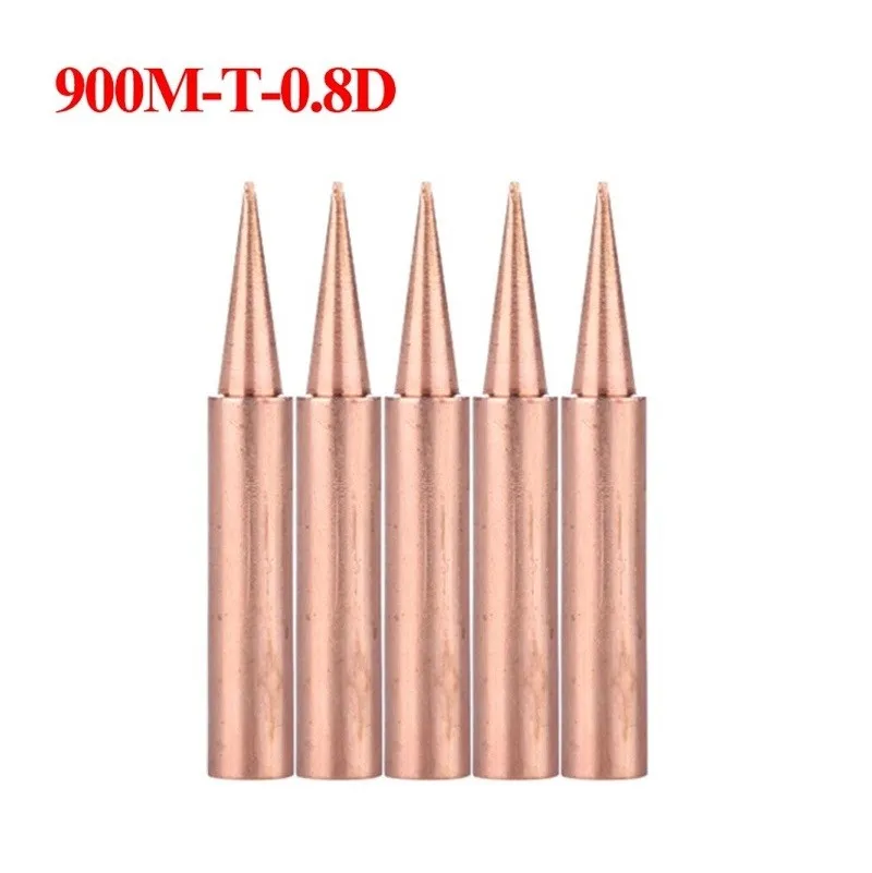 cool welding helmets 5Pcs Pure Copper Soldering Iron Tips 900M-T B/I/IS/K/SK/1C/2C/3C/4C/0.8D/1.2D/1.6D/2.4D/3.2D Lead Free Welding Tips Head aluminum welding sticks