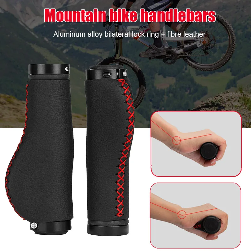 

Newly 2 Pcs Bicycle Grips Anti-Skid Handlebars Handle Comfortable for Mountain Bike Cycling SD669