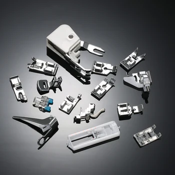 

New 15pcs Sewing Machine Presser Walking Feet Kit Compatible Set for Low Shank Sewing Machine For Brother/Singer/Janome/Kenmore