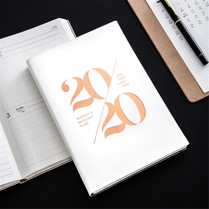 

Agendas 2020 Planner Organizer Notebook and Journals A5 Monthly Weekly Note Book Personal Plan Schedule Office School Handbook