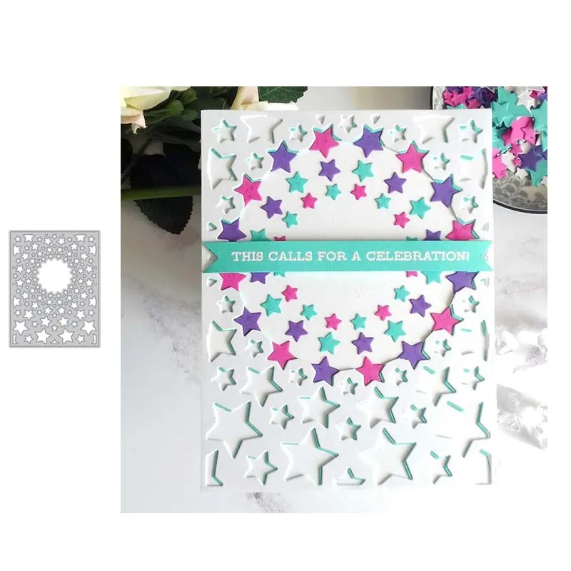 Металлические высекальные штампы JC для скрапбукинга прямоугольный фон со