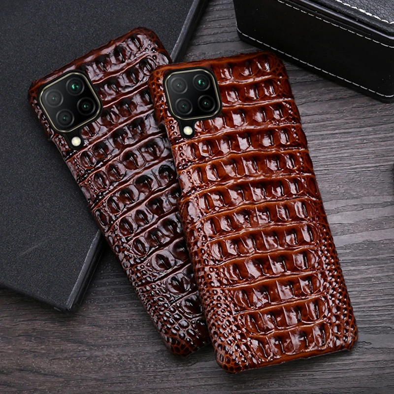 Leather Phone Case For Huawei P40 Lite P20 P30 Mate 20 30 Nova 5T P Smart For Honor 10 10i 20 Pro 20i 8X 9X Crocodile Back Cover