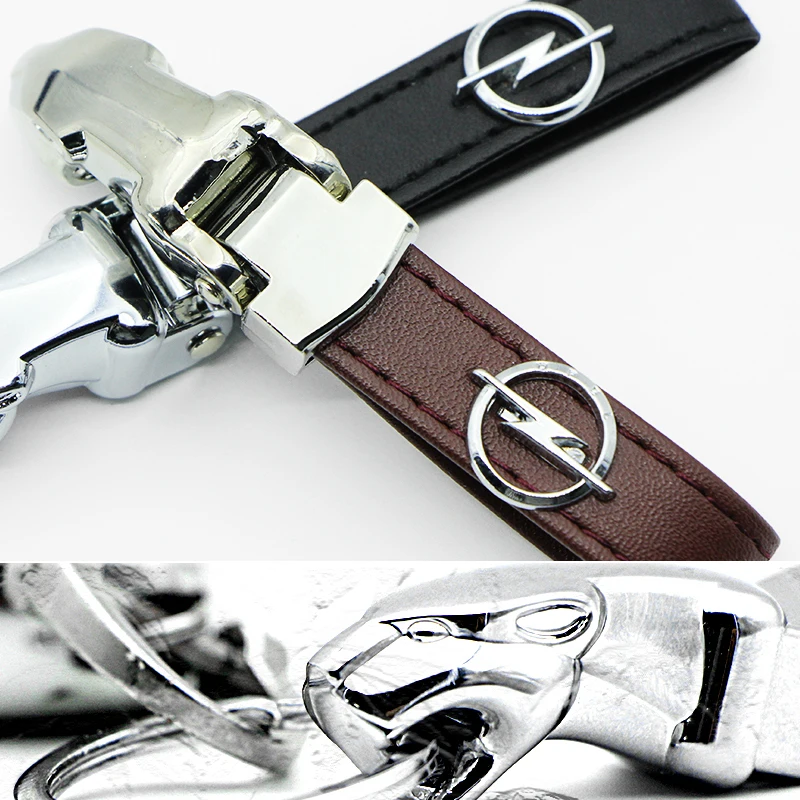 

New Alloy leopard Car Key Ring Keychain for Opel Astra H G J Insignia Mokka Zafira Corsa Vectra C D Auto Accessories