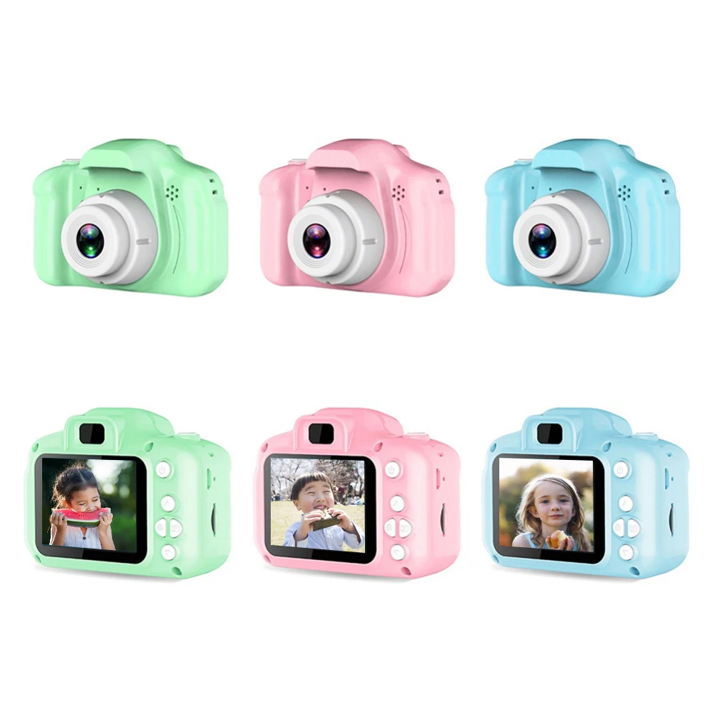 Children Kids Camera Educational Toys for Baby Gift Mini Digital Camera 1080P Projection Video with 2 Inch Display Screen