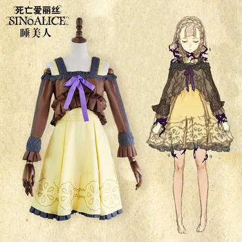 

Halloween Costumes SINoALICE sleeping Beauty Cinderella Cosplay Costume Japanese Anime Game Uniform Suit Outfit Clothes Full set