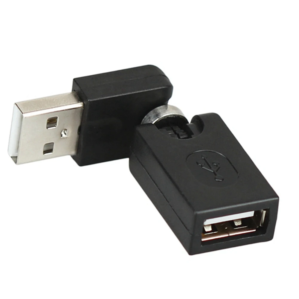 

360 градусов поворотный регулируемый угол USB 2.0 Адаптер «Папа-мама» кабель-преобразователь высокого качества