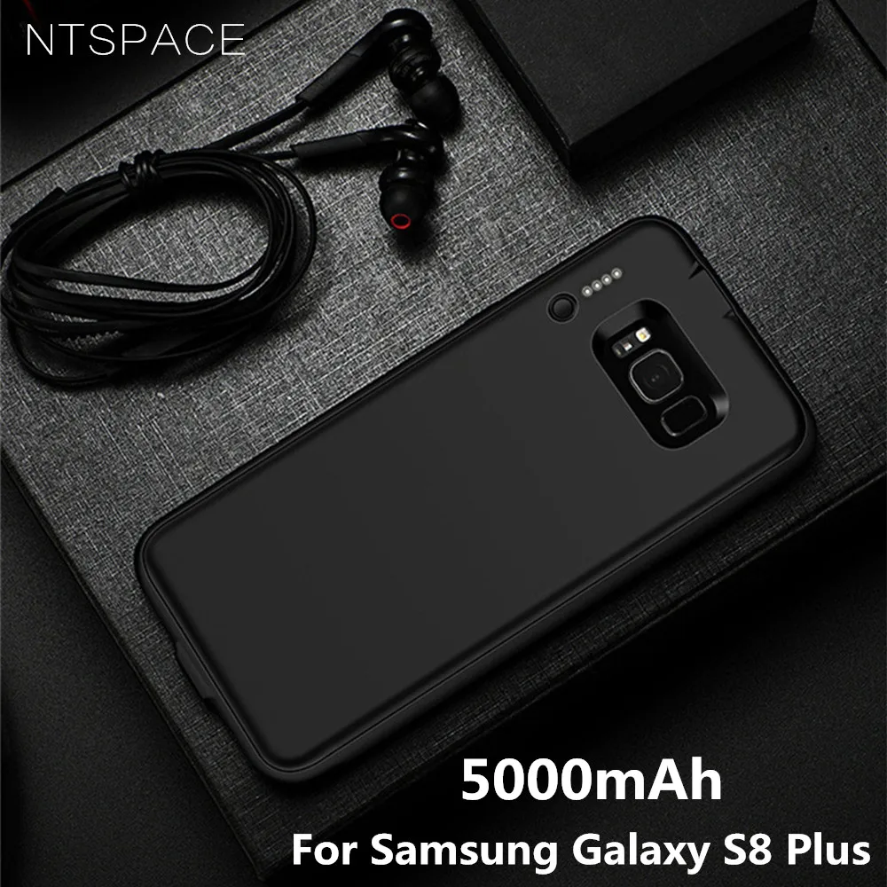 4000/5000mAh портативный аккумулятор телефона чехол для Samsung S8 резервного зарядного