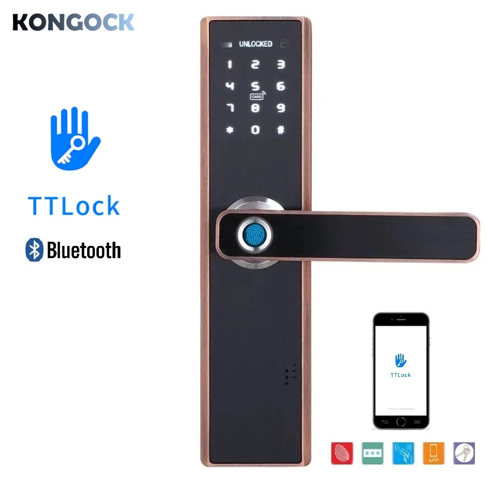 TTLock умный дверной замок биометрический электронный пароль цифровая карта