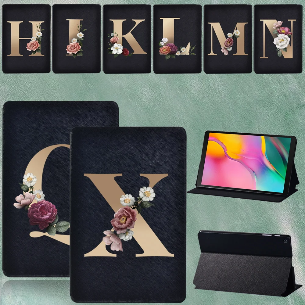 

Tablet Case for Samsung Galaxy Tab A 8.0'' 2019 SM-T290 SM-T295 Shock Proof PU Leather Case Letter Pattern Series Cover + Pen