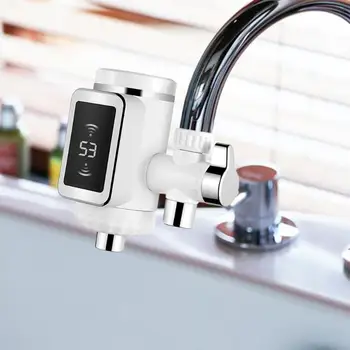 

Bathroom Electric Cold Heating Faucet Digital Instantaneous Water Heater Tap Multiple Protection Household Fixture